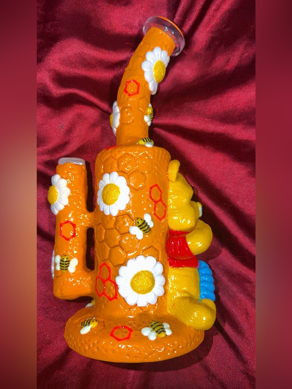 Yellow Bear & Orange Honey Tree Kids Toy - Playful Floral Design